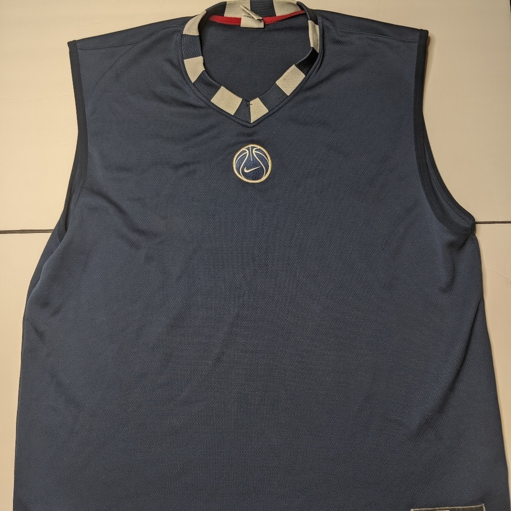 NIKE BASKETBALL Men's Jersey Sz XXL Navy/White